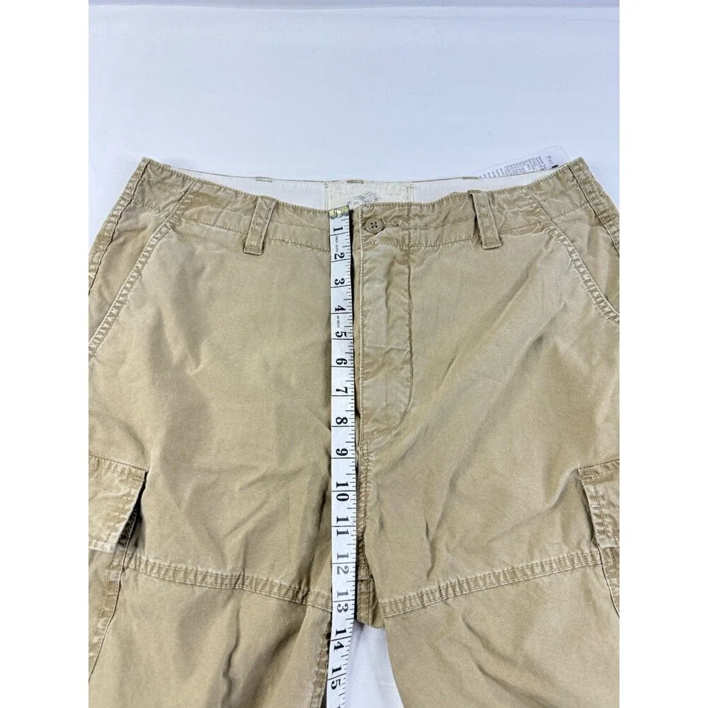Vintage NWT Polo Rugby Ralph Lauren Officer Cargo Shorts Sand Tan